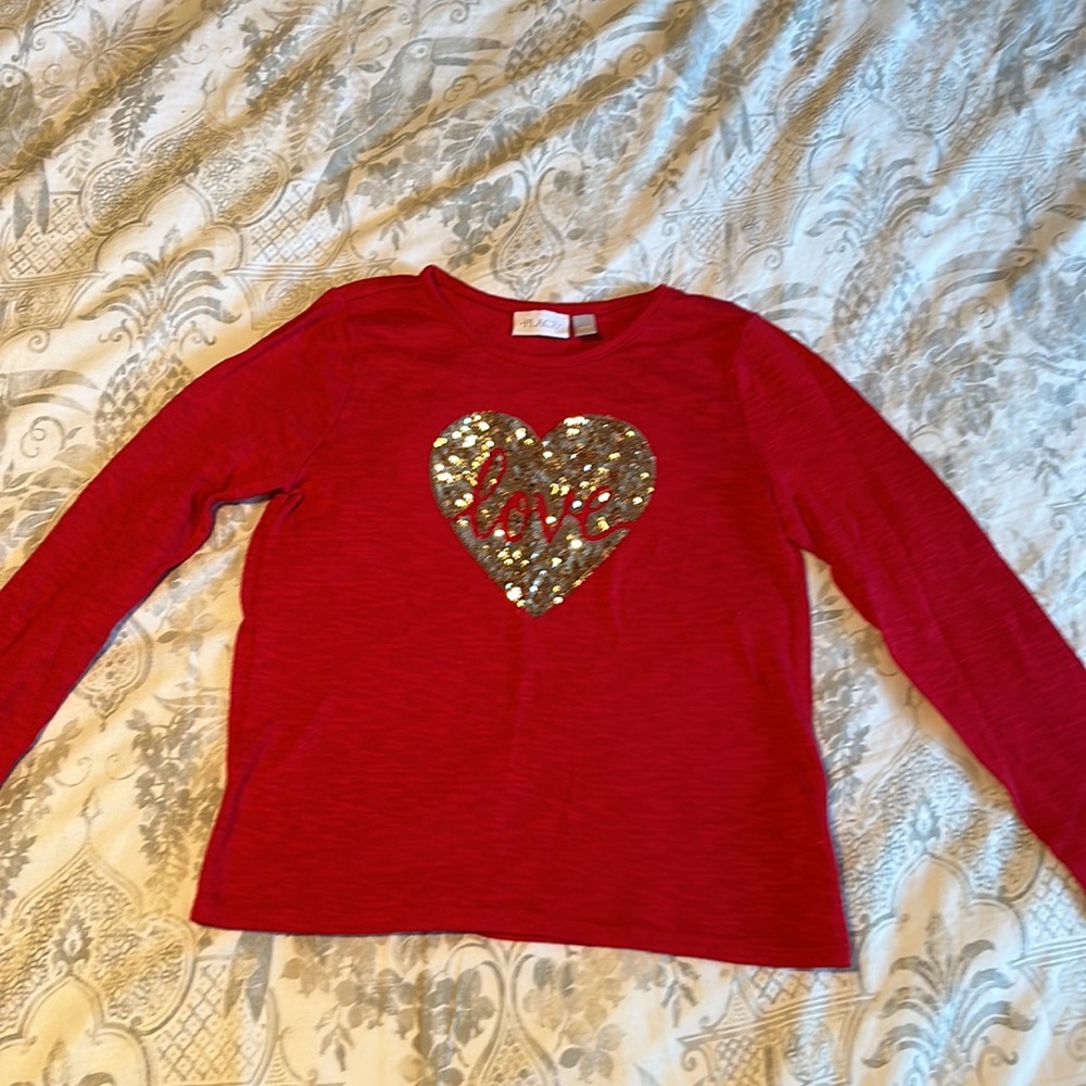 Girls long sleeve top LOVE size 10/12